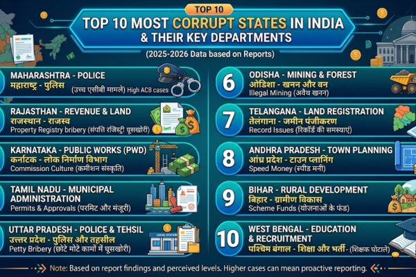 India's Most Corrupt States & Departments