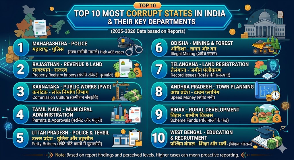 India's Most Corrupt States & Departments