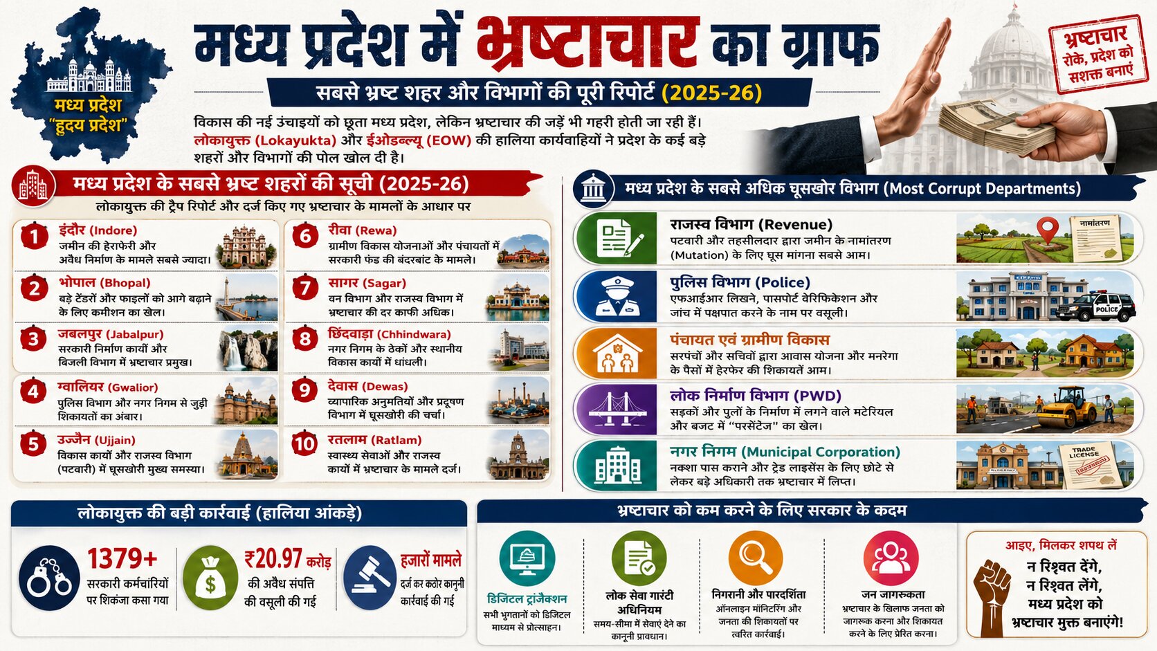 मध्य प्रदेश भ्रष्टाचार रिपोर्ट,