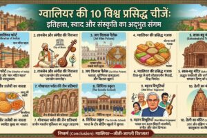 ग्वालियर (Gwalior) की उन 10 चीजों के बारे में जो पूरी दुनिया में मशहूर हैं।