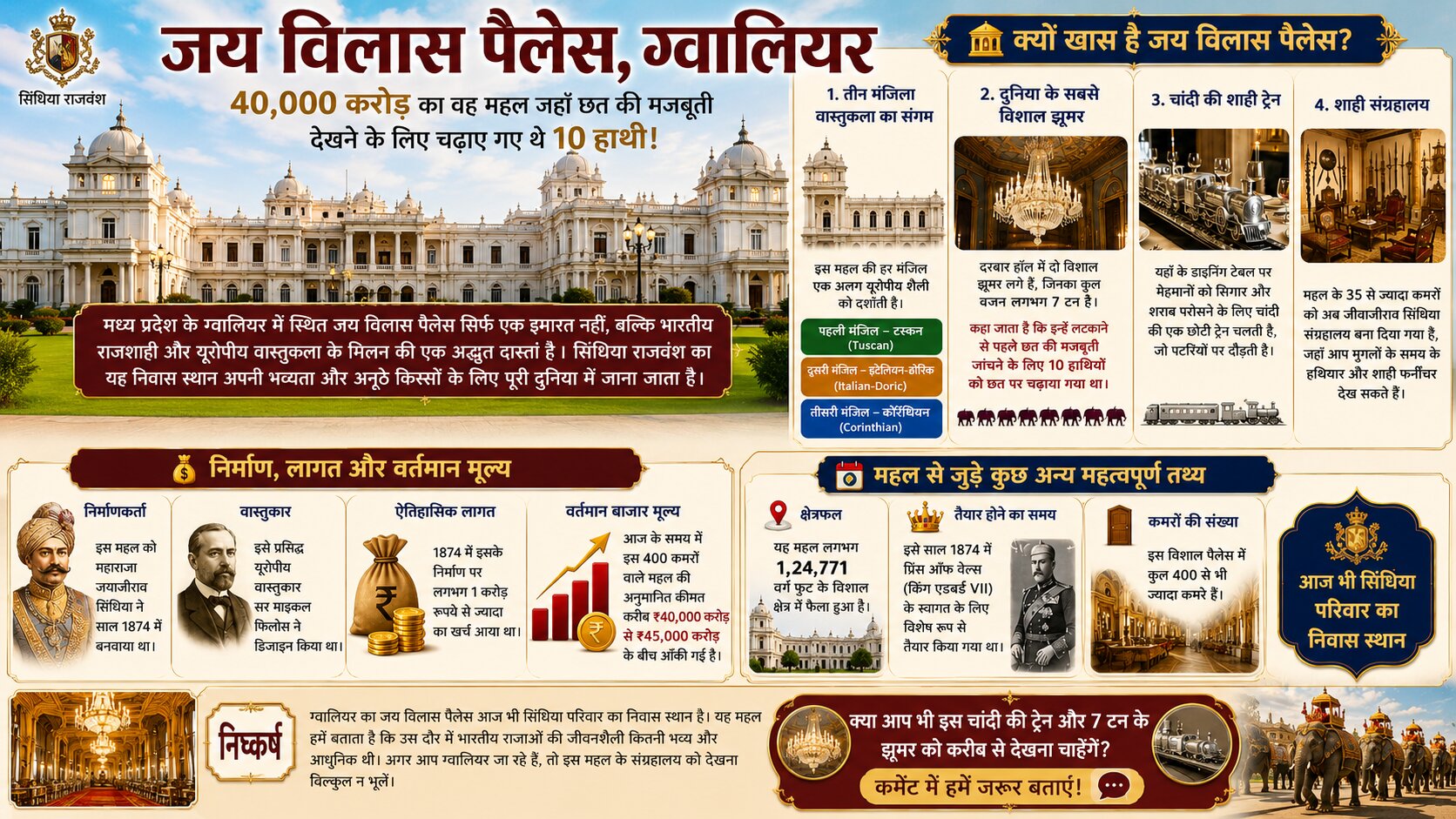 जय विलास पैलेस ग्वालियर
