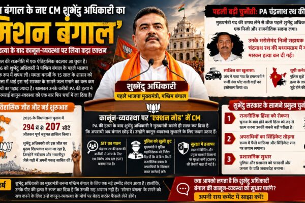 पश्चिम बंगाल के नए CM शुभेंदु अधिकारी का