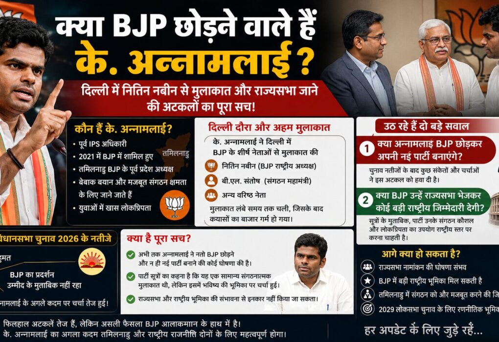 K Annamalai meeting BJP President Nitin Nabin in Delhi 2026