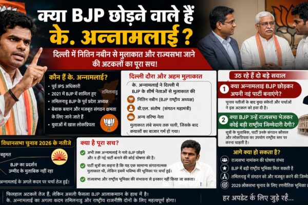 K Annamalai meeting BJP President Nitin Nabin in Delhi 2026