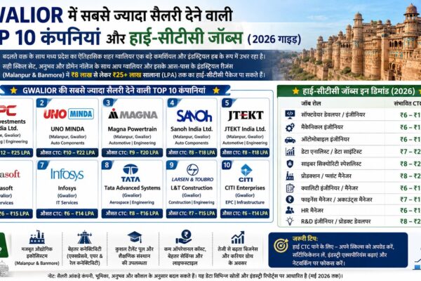 Highest paying jobs in Gwalior