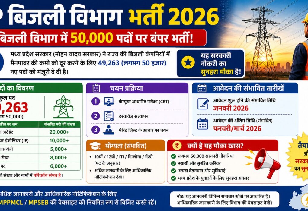 MP Electricity Board Recruitment 2026