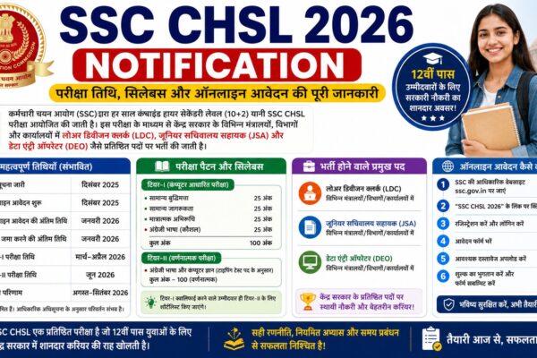 SSC CHSL Notification 2026,