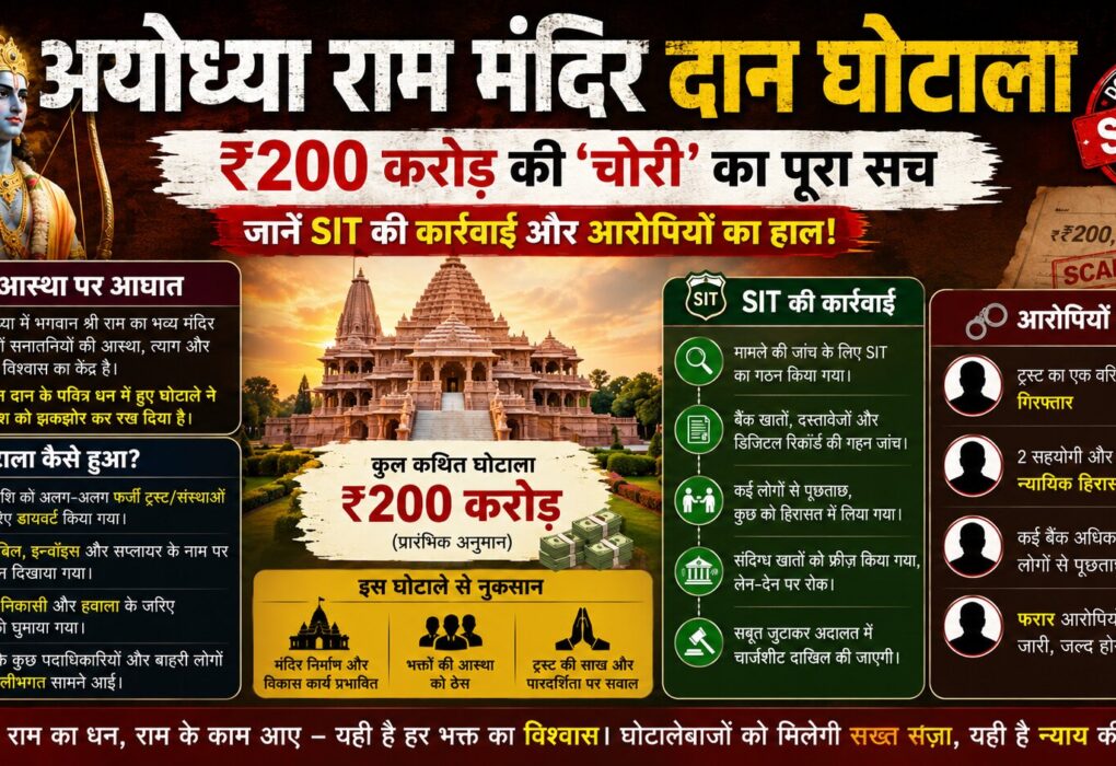 अयोध्या राम मंदिर दान घोटाला