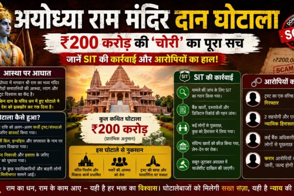 अयोध्या राम मंदिर दान घोटाला
