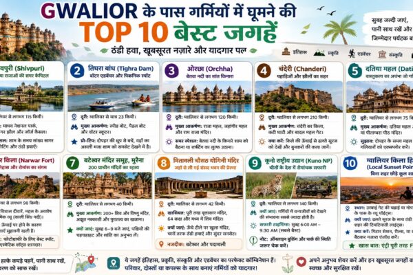 ग्वालियर के पास घूमने की जगह