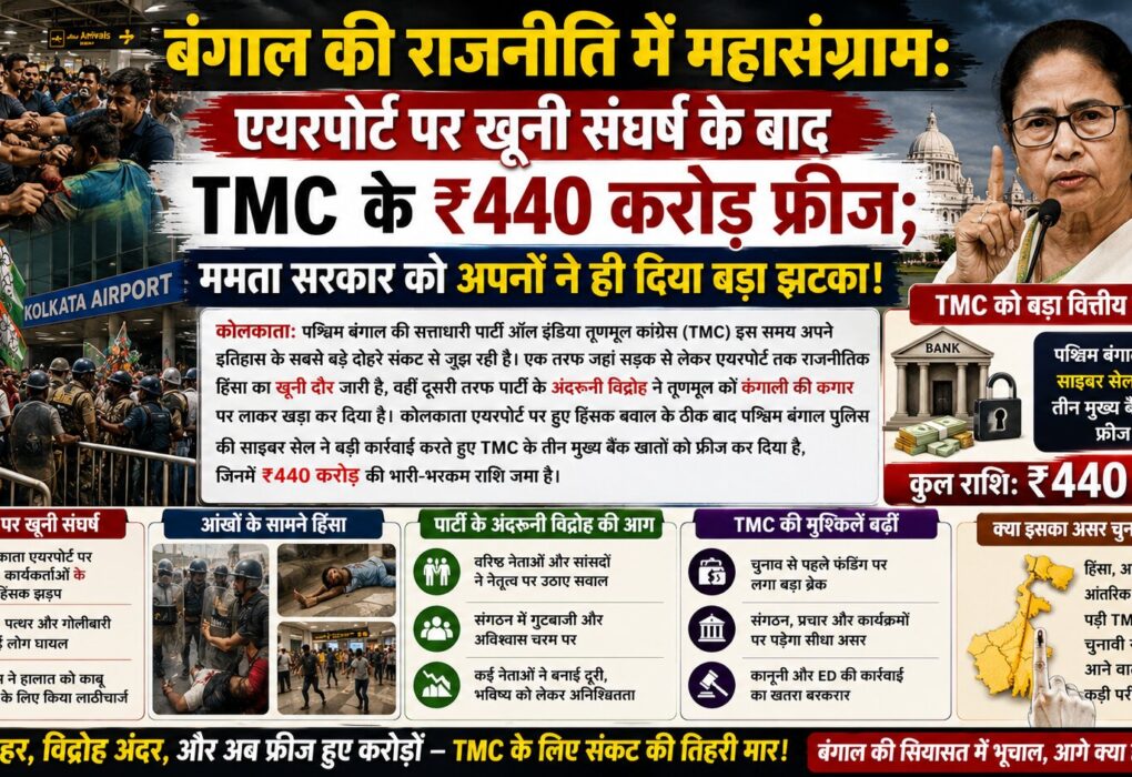 टीएमसी बैंक अकाउंट फ्रीज