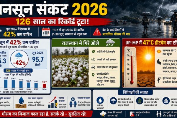 दूसरा सबसे सूखा जून