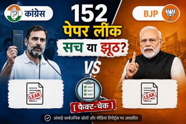 पेपर लीक कांग्रेस बनाम भाजपा फैक्ट चेक