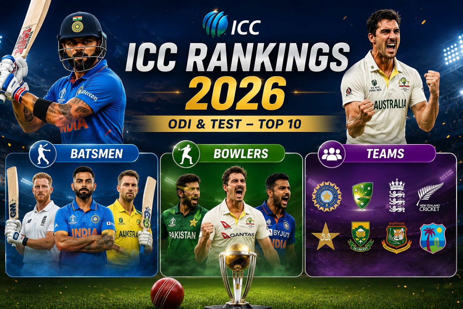 ICC cricket ranking 2026