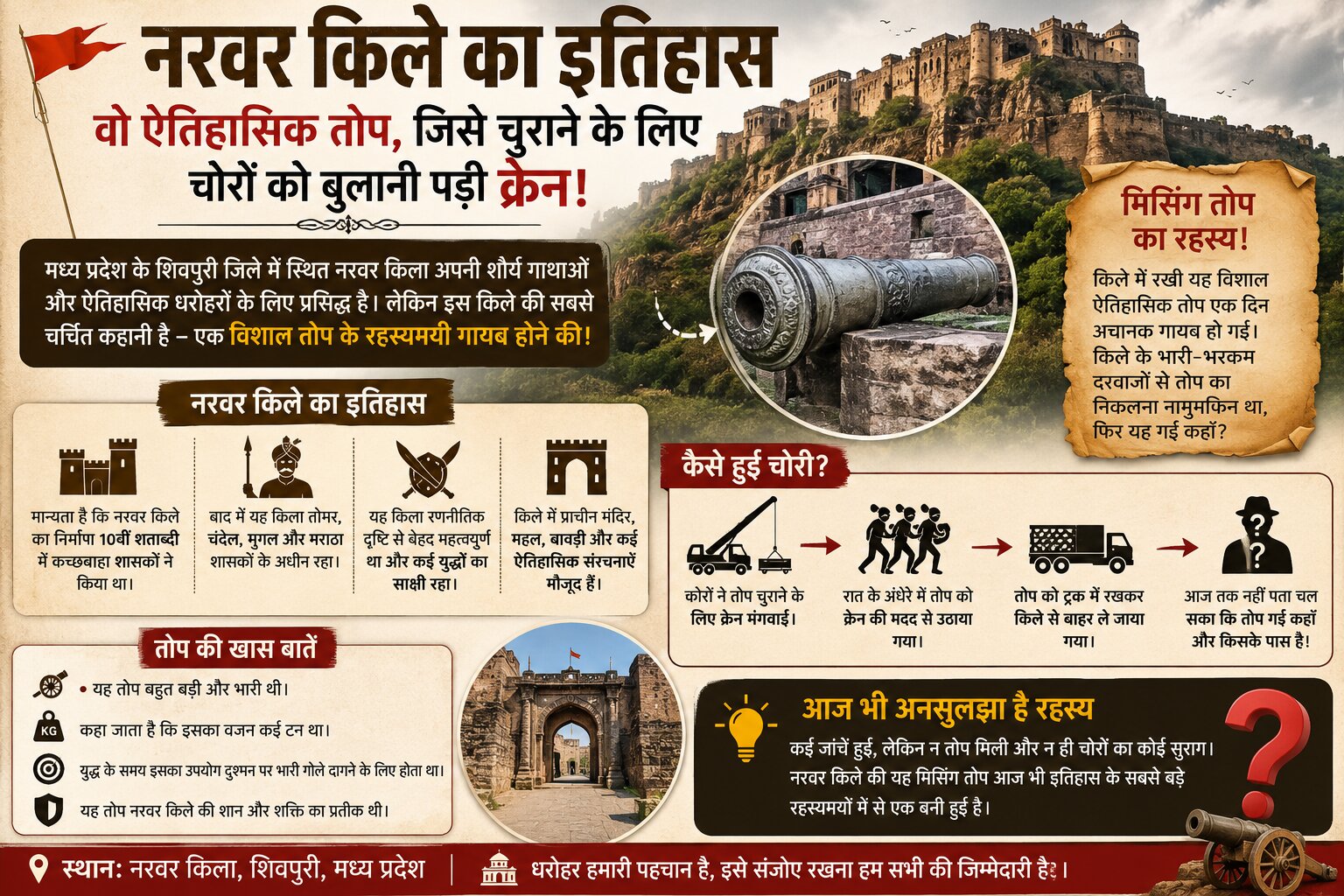 Narwar Fort History