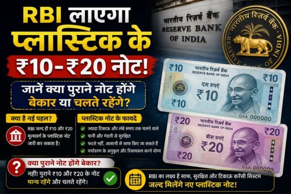 RBI पॉलिमर नोट ₹10 ₹20