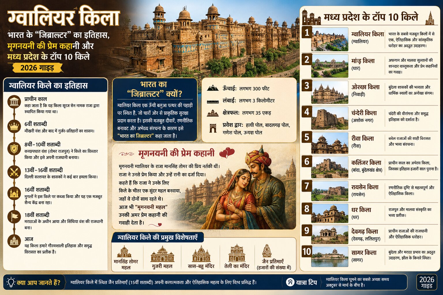 ग्वालियर किला इतिहास