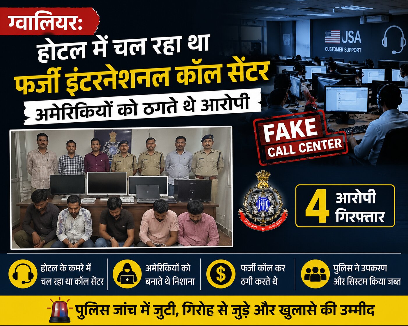 मोहना थाना कॉल सेंटर