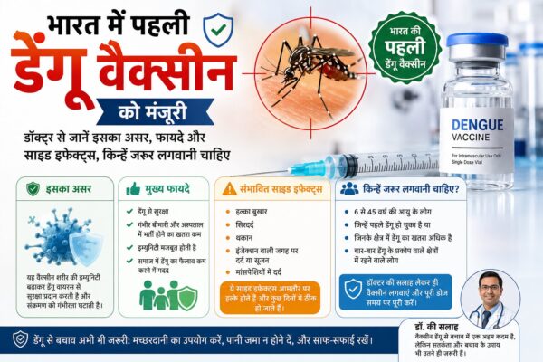 भारत में पहली डेंगू वैक्सीन क्यूडेंगा को मंजूरी मिली