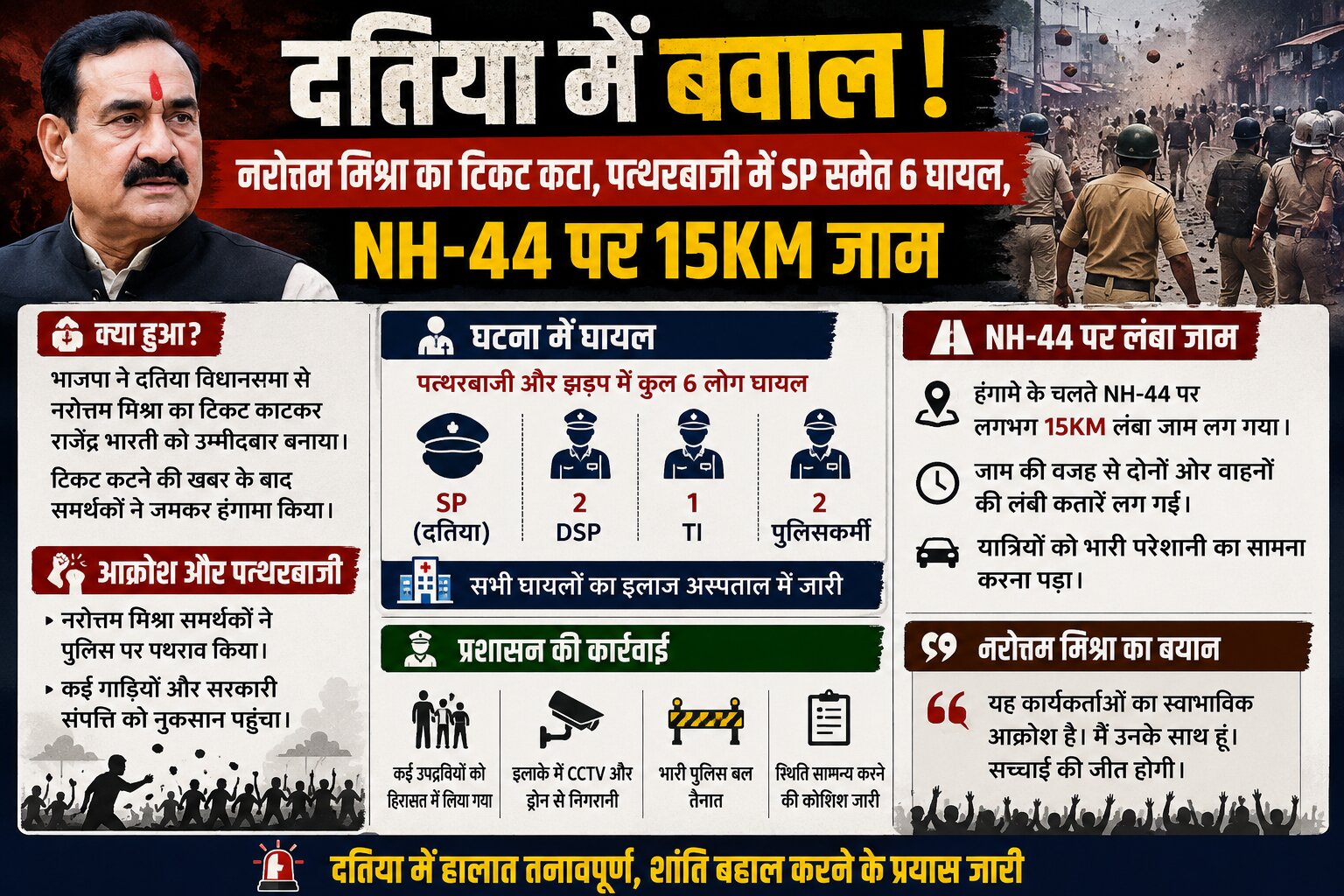 नरोत्तम मिश्रा टिकट,