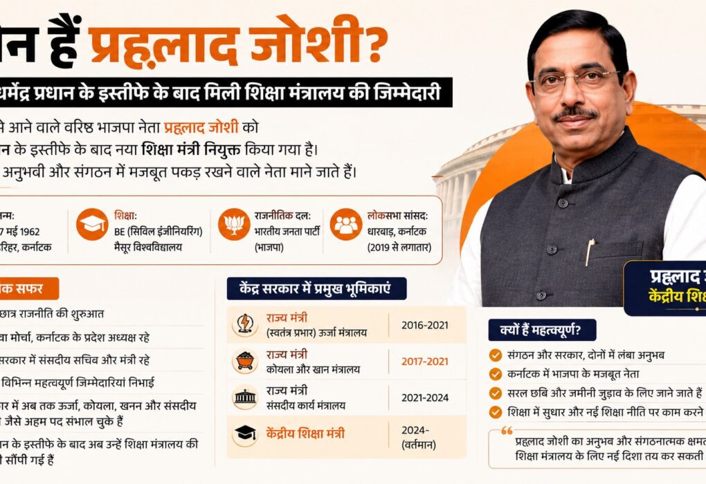 प्रह्लाद जोशी शिक्षा मंत्री