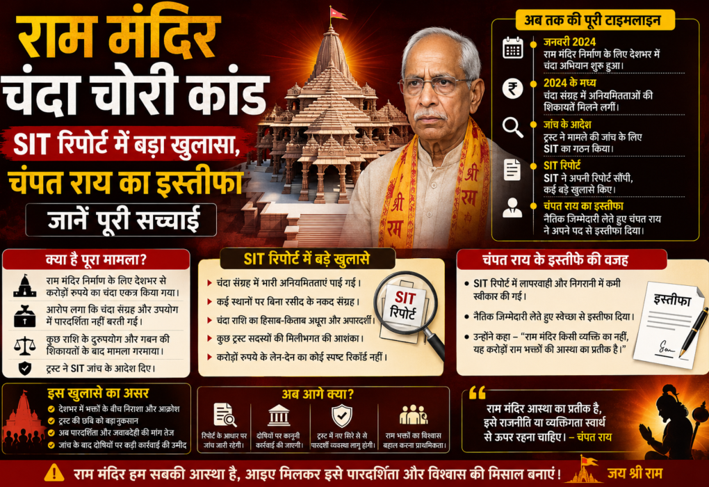राम मंदिर दान चोरी,
