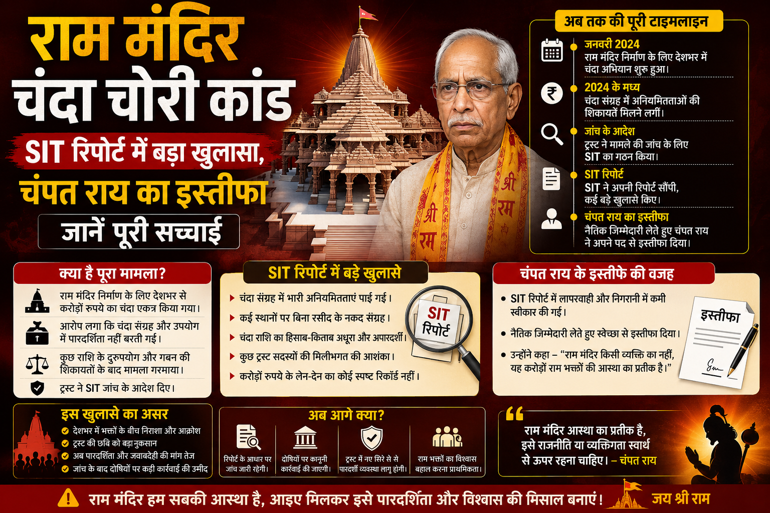 राम मंदिर दान चोरी,