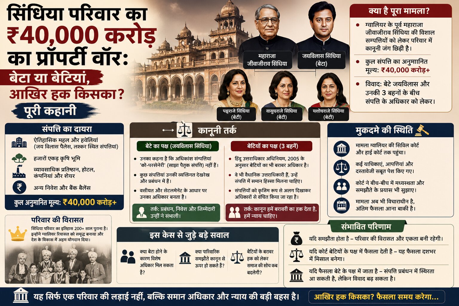 सिंधिया परिवार संपत्ति विवाद