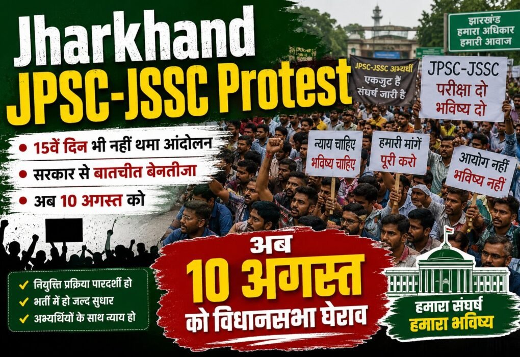 Jharkhand JPSC Protest