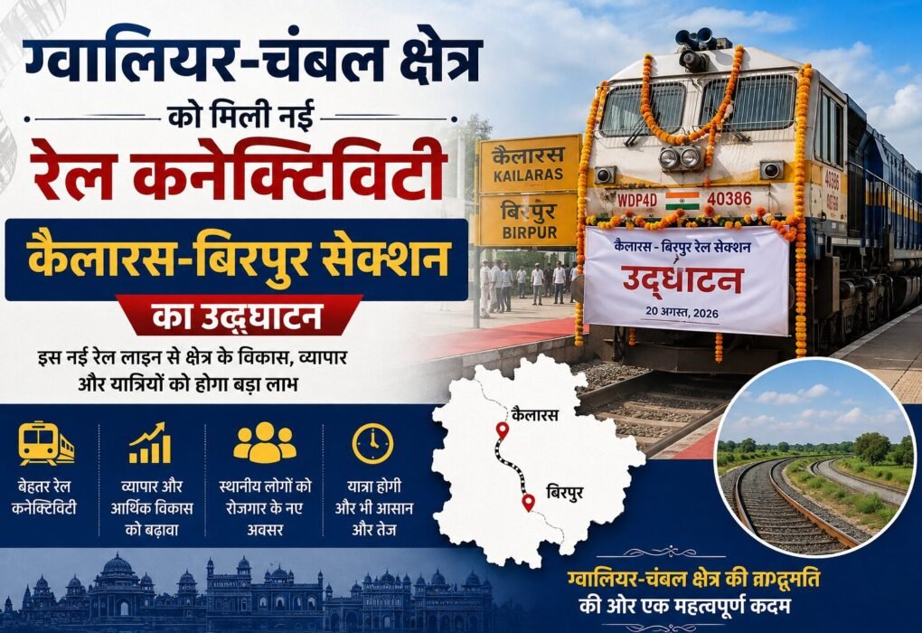 ग्वालियर-चंबल क्षेत्र को नई रेल कनेक्टिविटी