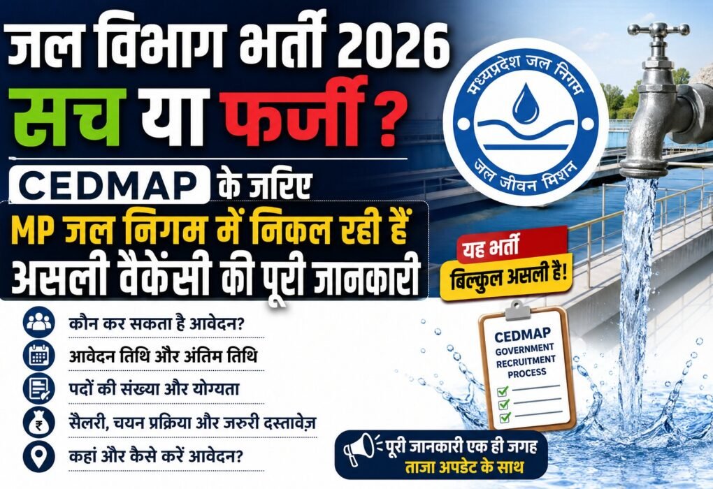 जल विभाग भर्ती 2026