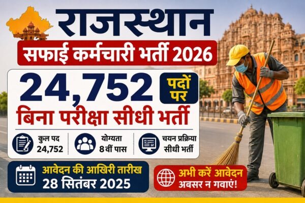 राजस्थान सफाई कर्मचारी भर्ती 2026