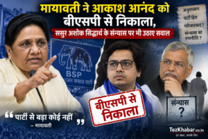 आकाश आनंद बीएसपी से निष्कासित