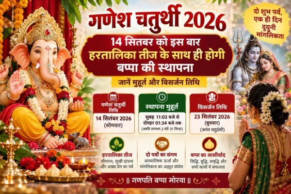 गणेश चतुर्थी 2026 मुहूर्त,