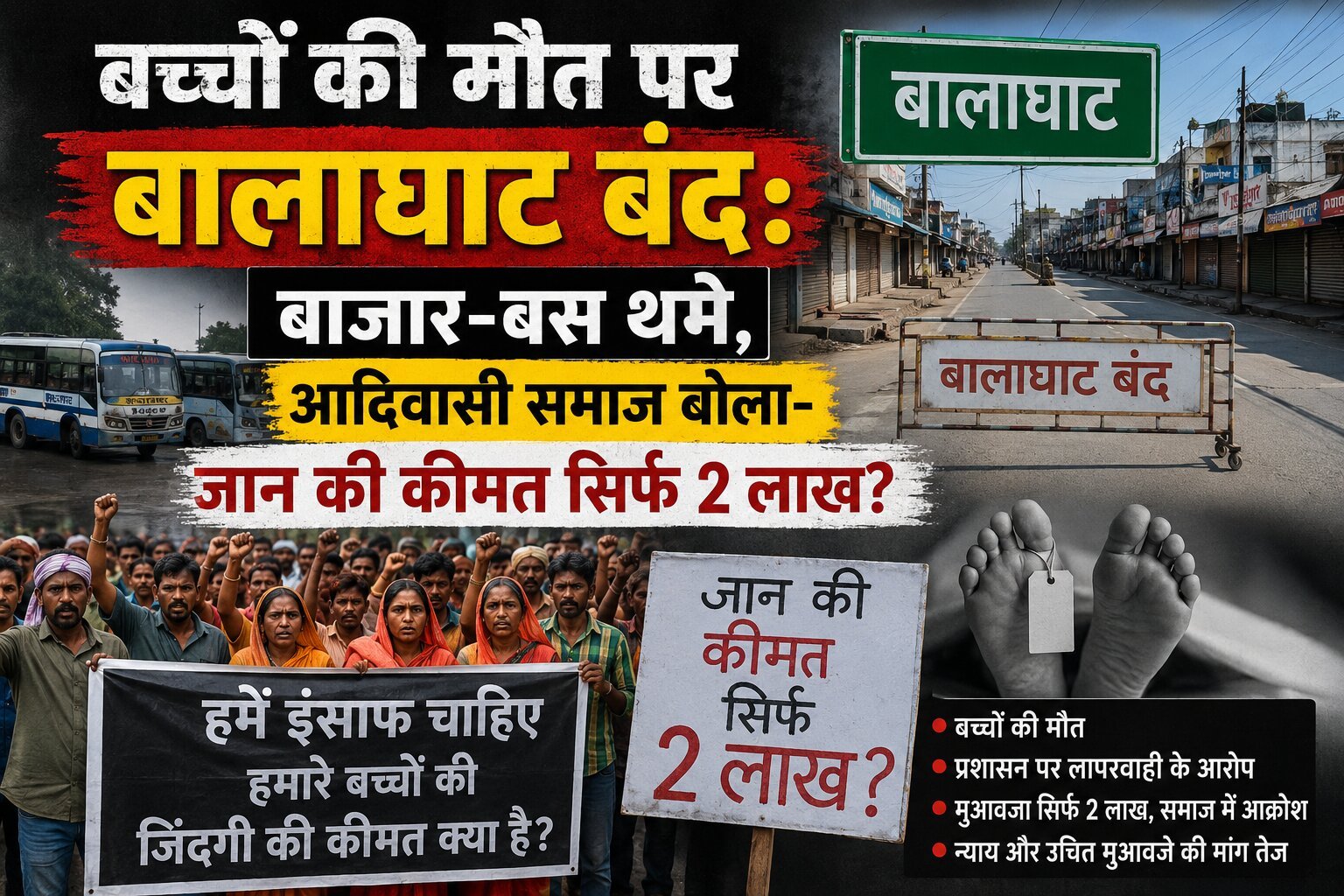 बालाघाट बच्चों की मौत