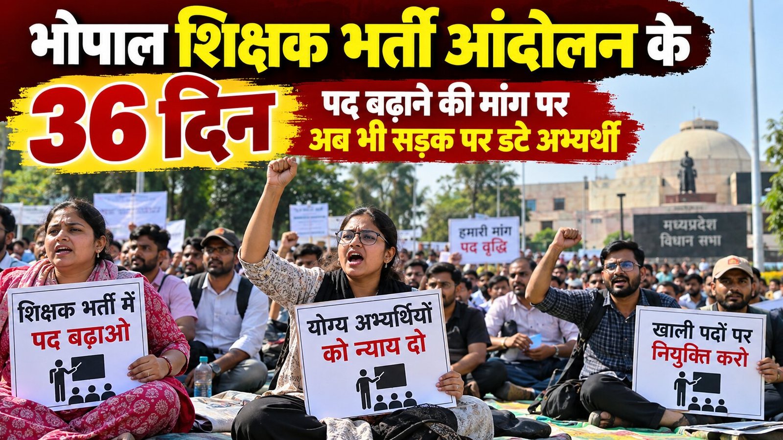 भोपाल शिक्षक भर्ती आंदोलन