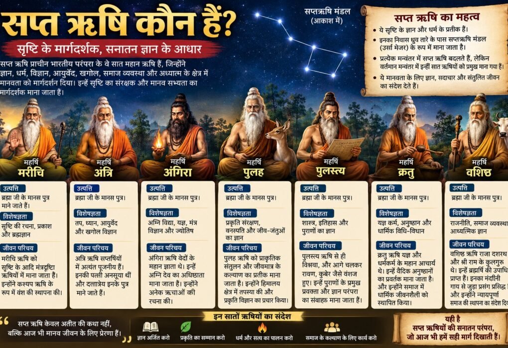 सप्तऋषि के नाम