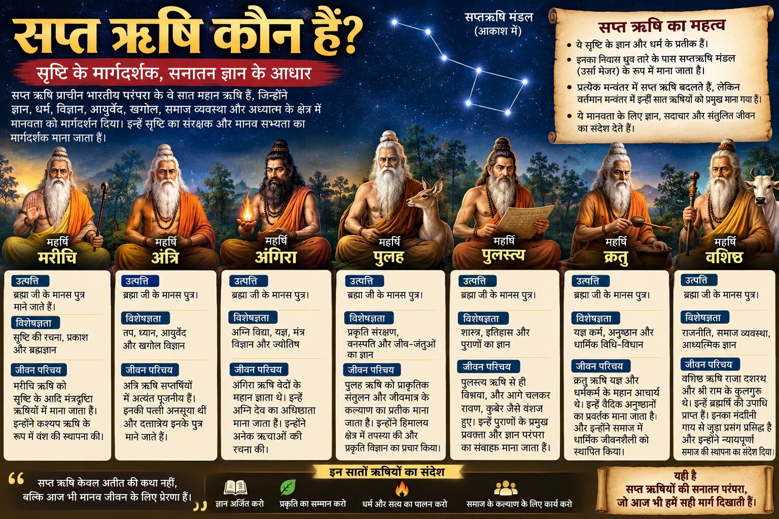 सप्तऋषि के नाम