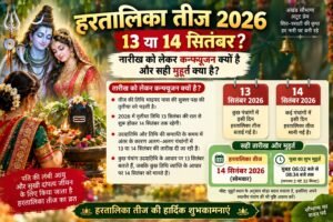हरतालिका तीज 13 या 14 सितंबर