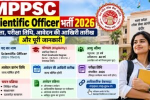 MPPSC Scientific Officer भर्ती 2026 की परीक्षा तिथि और पद विवरण