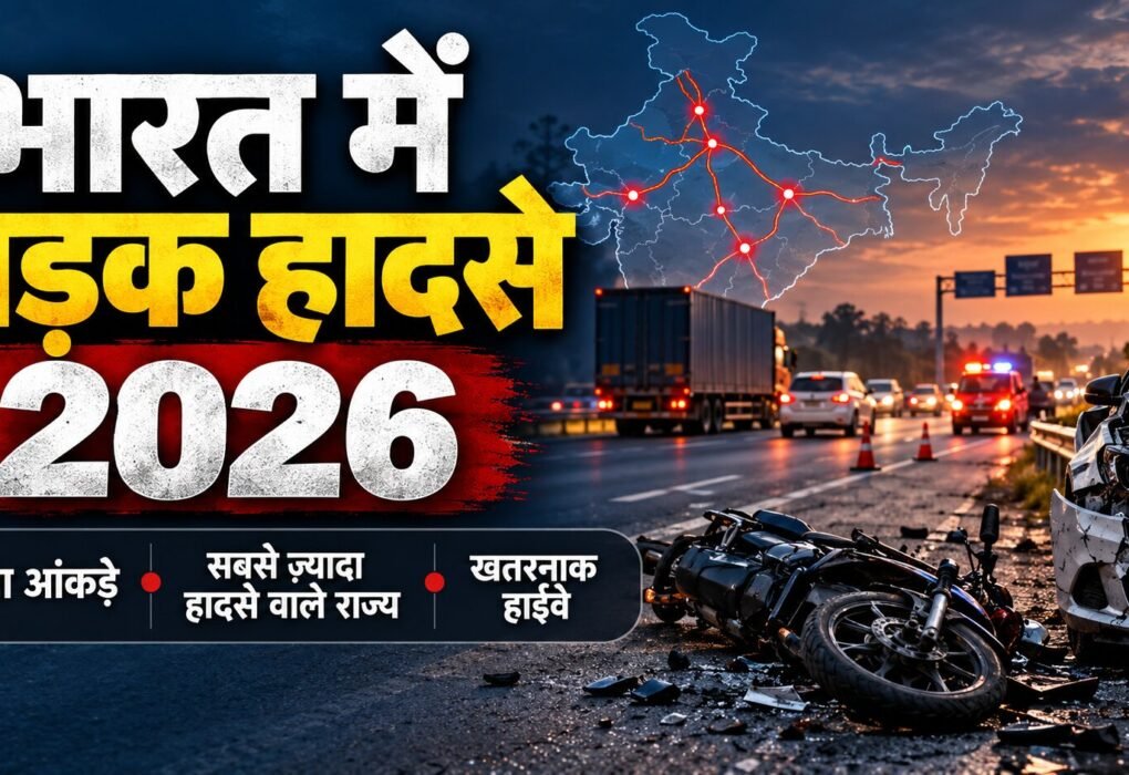 भारत के राष्ट्रीय राजमार्ग पर सड़क सुरक्षा की स्थिति का प्रतीकात्मक चित्र