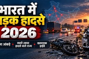 भारत के राष्ट्रीय राजमार्ग पर सड़क सुरक्षा की स्थिति का प्रतीकात्मक चित्र